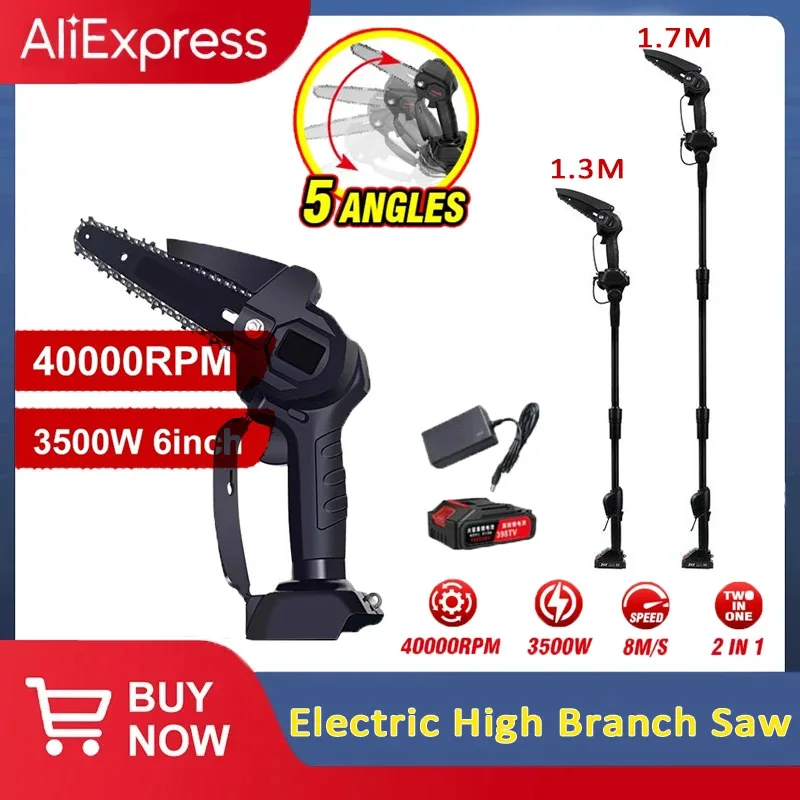

Household Electric High Branch Saw High Altitude Edge Cutting High Altitude Saw Telescopic Electric High Branch Saw for makita