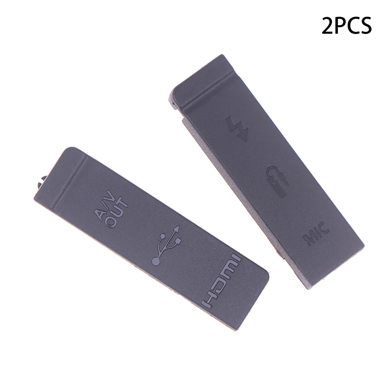 2PCS NEW USB Rubber Lid Door HDMI-compatible MIC Cap Interface Cover For EOS 5D Mark II 5DII 5D2 Digital Camera Repair Part