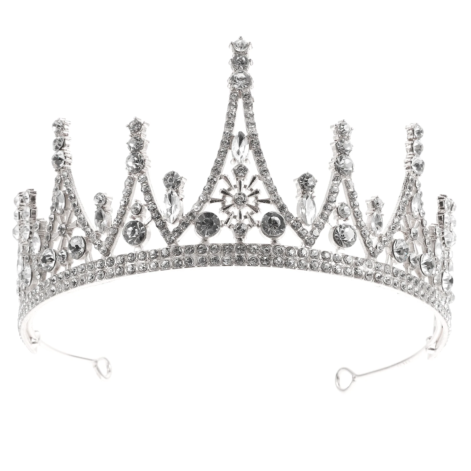 

Birthday Crown Hair Accessory Elegant Wedding Headb Silver Alloy Girls Ladies Bridal Bridesmaid Decor Chic Headdress Gift Hair