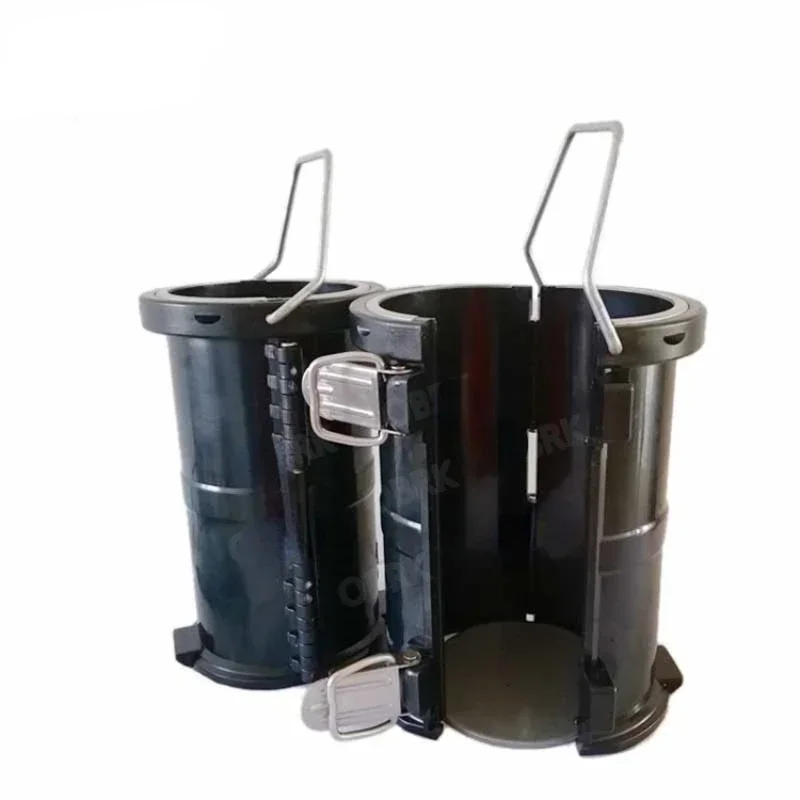 

Black Detachable Cylinder Concrete Test Mould With Base/Plastic Concrete Cube Mould