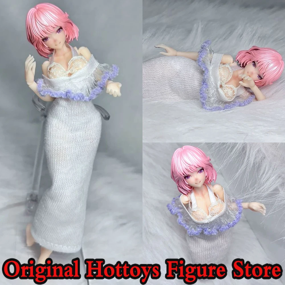 

1/12 весы, женская одежда солдата, тонкое модное нежное белое длинное платье, подходит для 6-дюймовой ракушки улитки, экшн-фигурка, модель куклы, игрушки