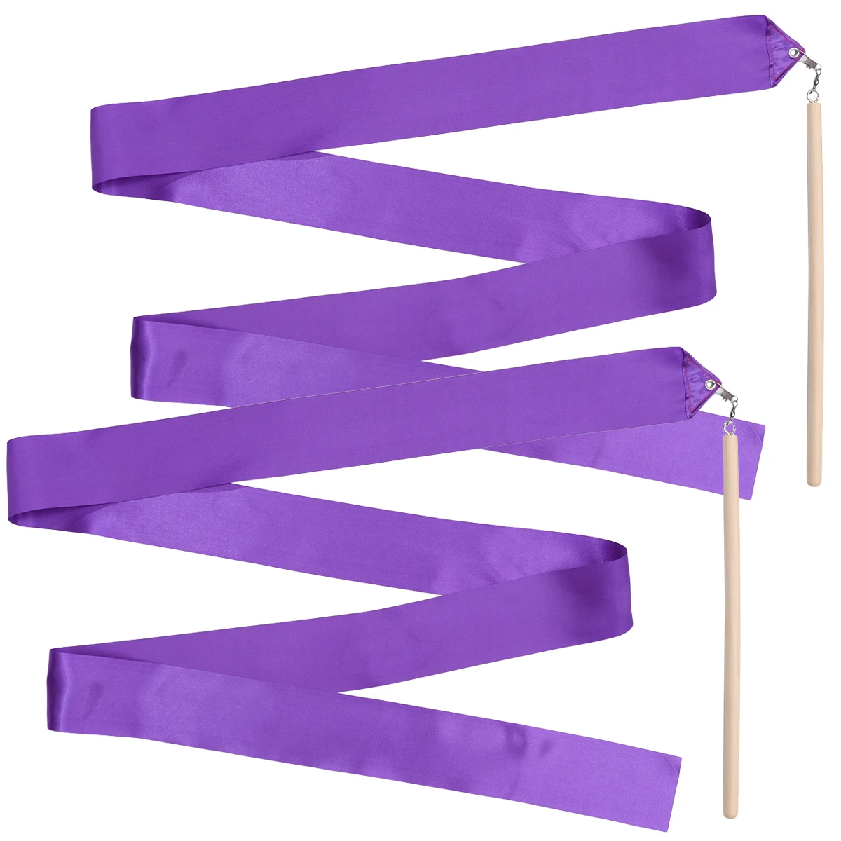 

2 Pcs Ribbon Props Dance Party Favors Gymnastics Ribbons for Streamer Kid Purple Dancing Child