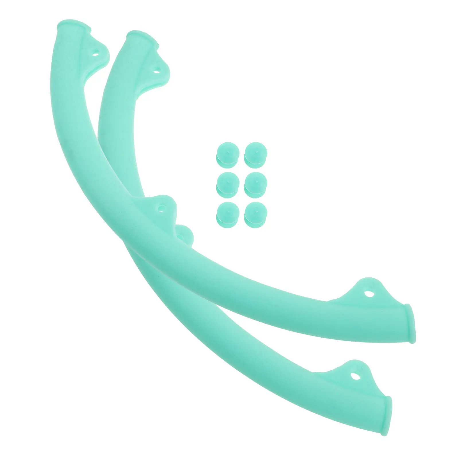 

1Pair Front Frame Protector for Badminton Racket Silicone Wear-Resistant Curved Cover Full Coverage Non-Slip Easy Installation