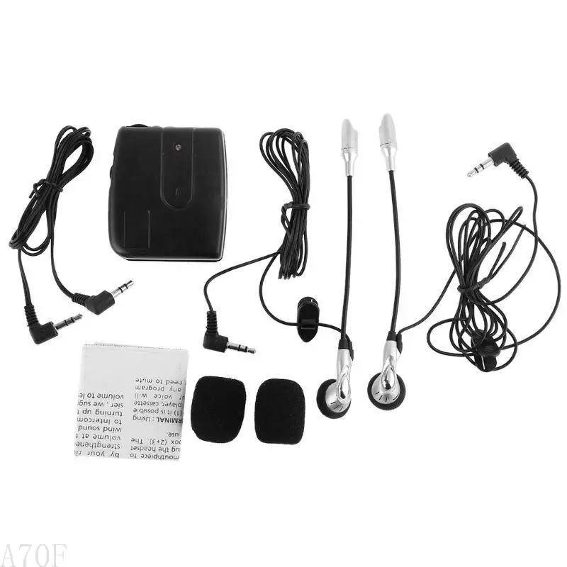 

A70F 2-way Motorcycle Motorbike Helmet Intercom Headset Communication System New Hot