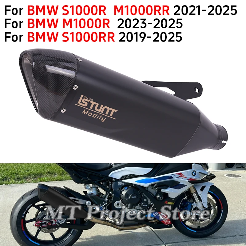 

For BMW S1000R M1000RR 2021 - 2025 Motorcycle Exhaust Systems Link Pipe Escape Carbon Muffler For BMW S1000RR M1000R 2019 - 2025