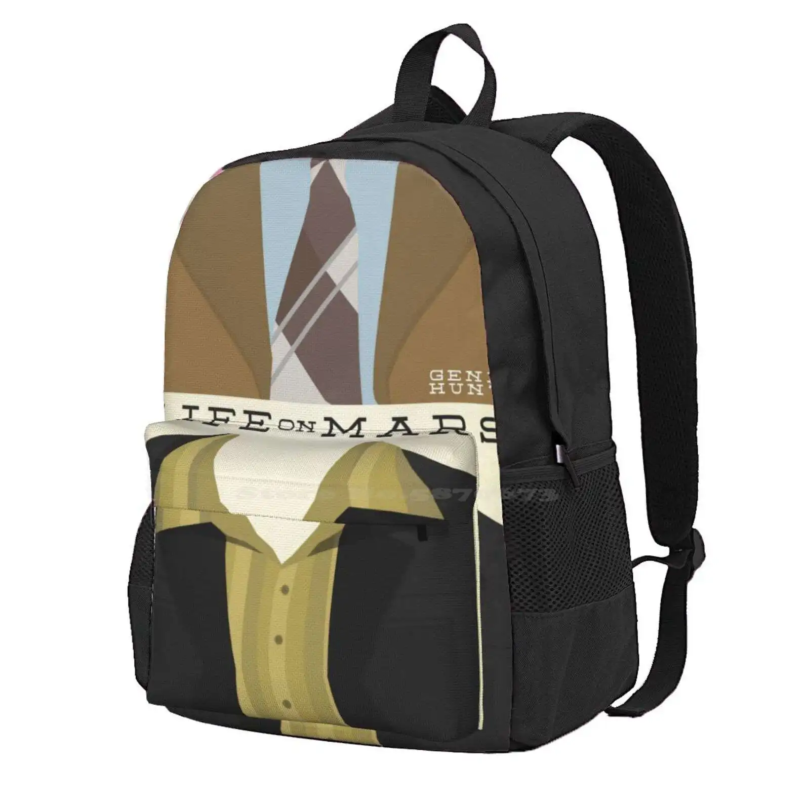 Life On Mars - Gene Hunt/Sam Tyler Wardrobe Hot Sale Schoolbag Backpack Fashion Bags Life On Mars Sam Tyler John Simm Gene Hunt