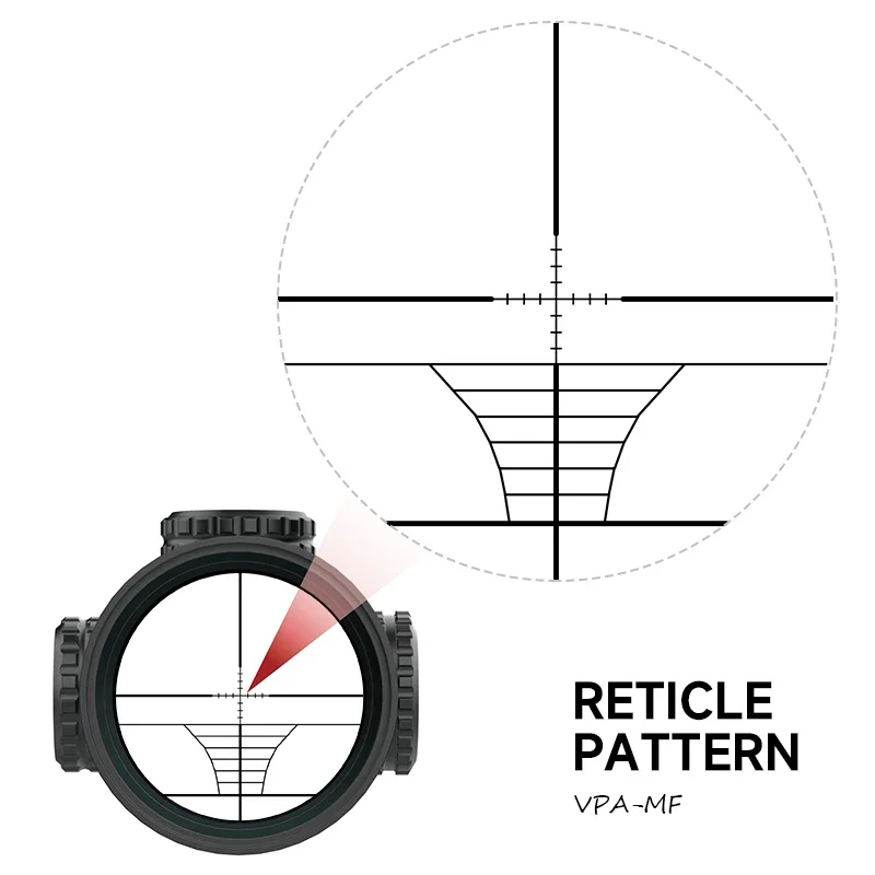 Imagem -03 - Long-range Optics Riflescope Vermelho e Verde Retículo Reflex Scopes Caça e Airsoft Rifle Scope Acessório Tático 624x50aoeg