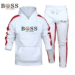 Set da uomo e da donna tuta con cappuccio felpa e pantaloni della tuta Set da 2 pezzi Fitness Gym Running Set tuta sportiva da Jogging primaverile