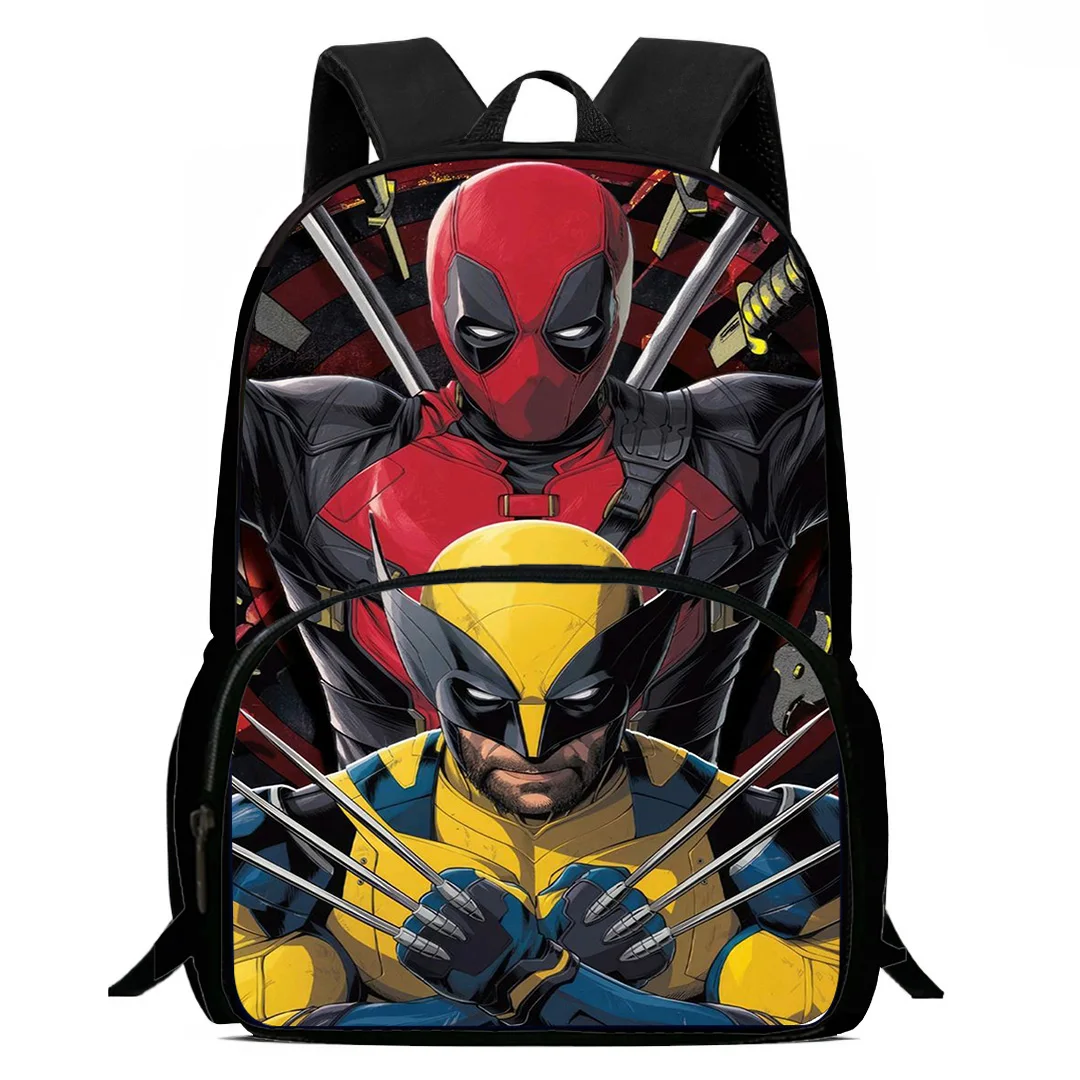 Superhero Deadpools Backpacks Boys and Girls Student Birthday Gift Child School Bags Large Capacity Camping Durable Rucksack