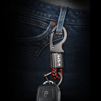 For Kia KN Sportage Ceed Picanto Rio ProCeed Forte K7 K5 K8 K3 Car Accessories Braided Rope Keyring Metal Keychain 