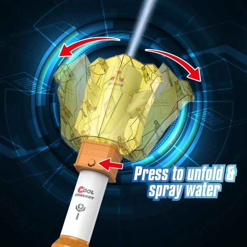 الكهربائية المحمولة مدفع المياه أضواء LED للأطفال سعة كبيرة زجاجة ماء بنين بنات الشاطئ التلقائي رذاذ الماء لعب الاطفال #2