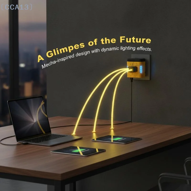 〔CCA13〕5 Port High Power USB C Charger 240W Fast Charging Power Adapter EU US Plug for Phone Tablet Laptop Business Travel