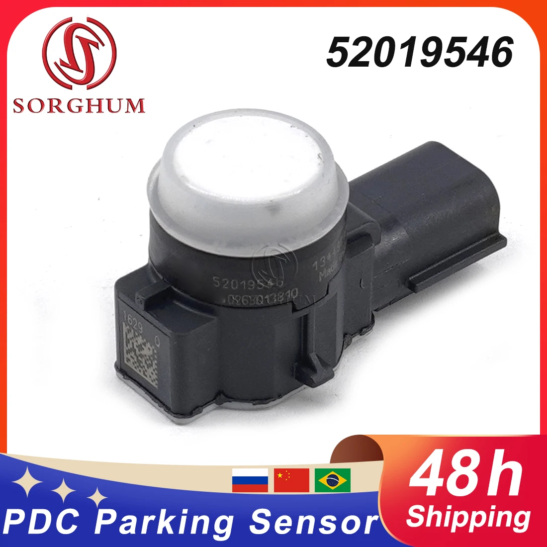 

SORGHUM Car Bumper Parking Sensor PDC White Parking AID Sensor OEM 52019546 0263013810 For GMC Sierra Yukon GM Models 52050134