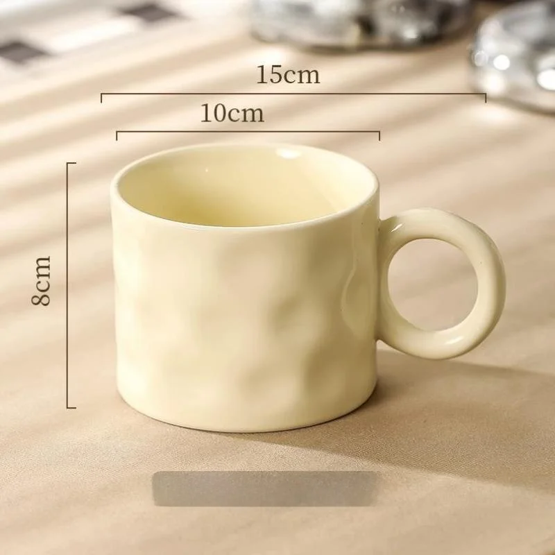 

Привлекательная большая керамическая кофейная кружка для мужчин, чайная чашка для улицы, женская кружка, студенческая кружка для завтрака, кружка для заваривания кофе методом пуровер