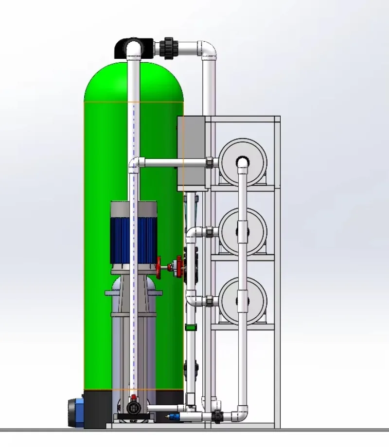 For 6000 L/h Reverse Osmosis Water Purification System with 1 Year Warranty 5 kW 380 V customize