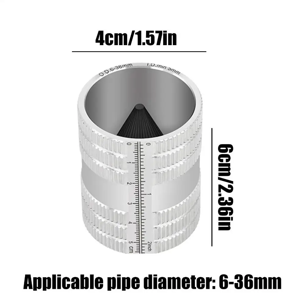 Chamfer Heads Deburring Machine Multi-Functional Precision Scale Chamfer Tool Durable Convenient Pipe Deburring Tool
