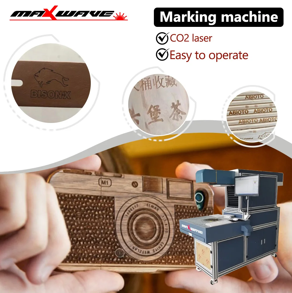3D Dynamic CO₂ Laser Cutting Machine Maxwave 14 Year Brand Water Cooling Ideal for Holiday Wedding Cards Acrylic Engraving