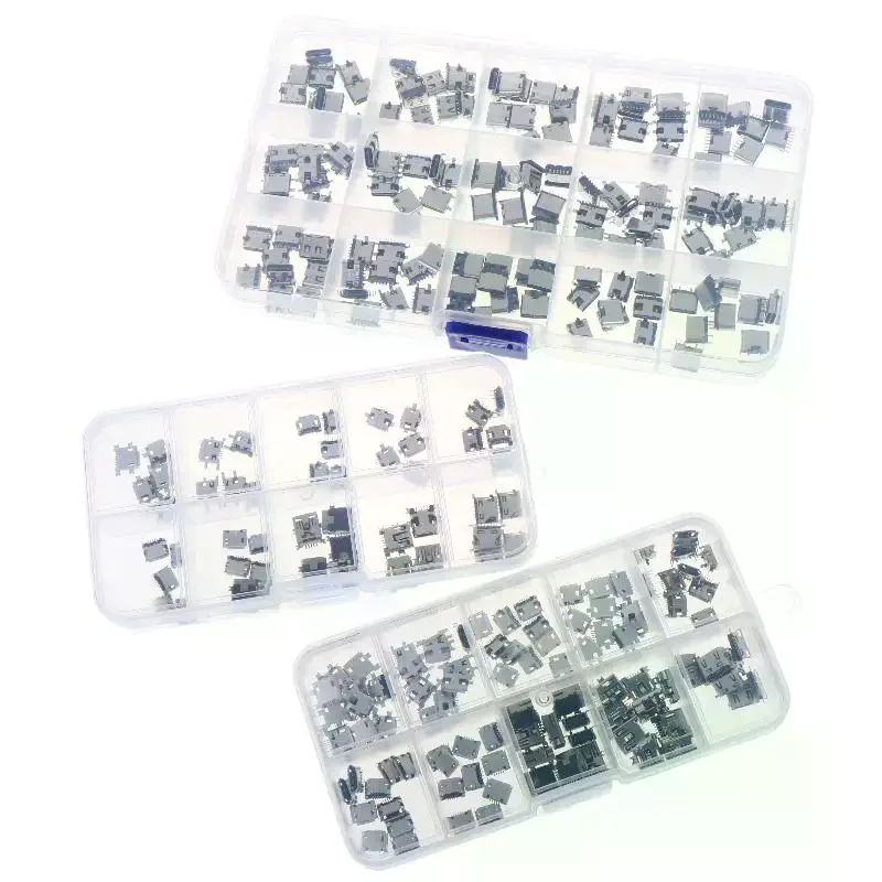 50/100/150Pcs 2/6/16Pin SMD SMT PCB USB-C Socket Type-C USB Connector Charging Port Repair Kit