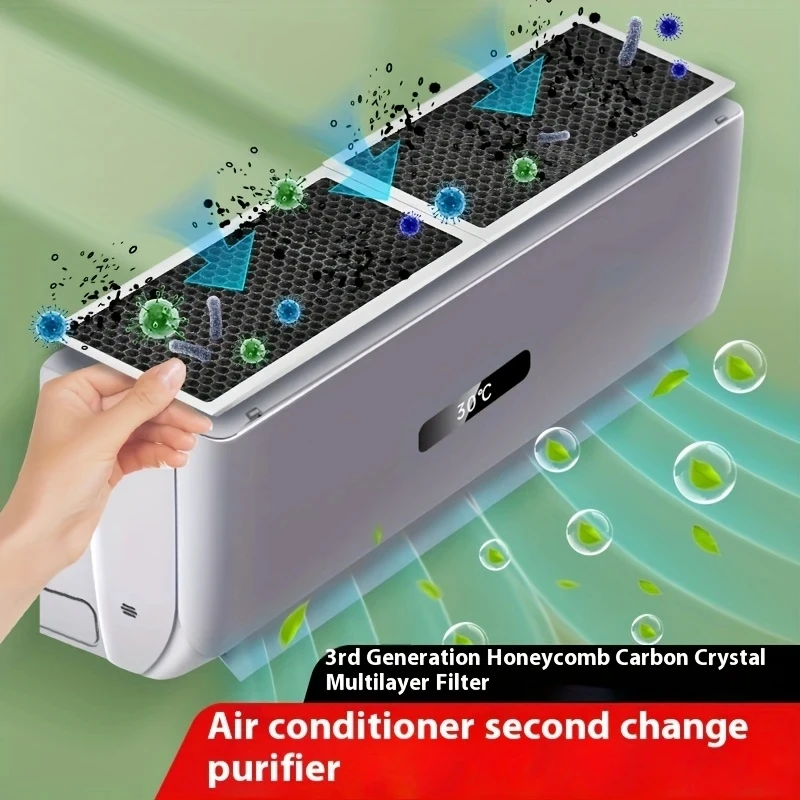 Air Conditioner Activated Charcoal Deodorant Aromatherapy Filter Hanging Air Inlet Air Purification to Get Rid Of Odors Filter