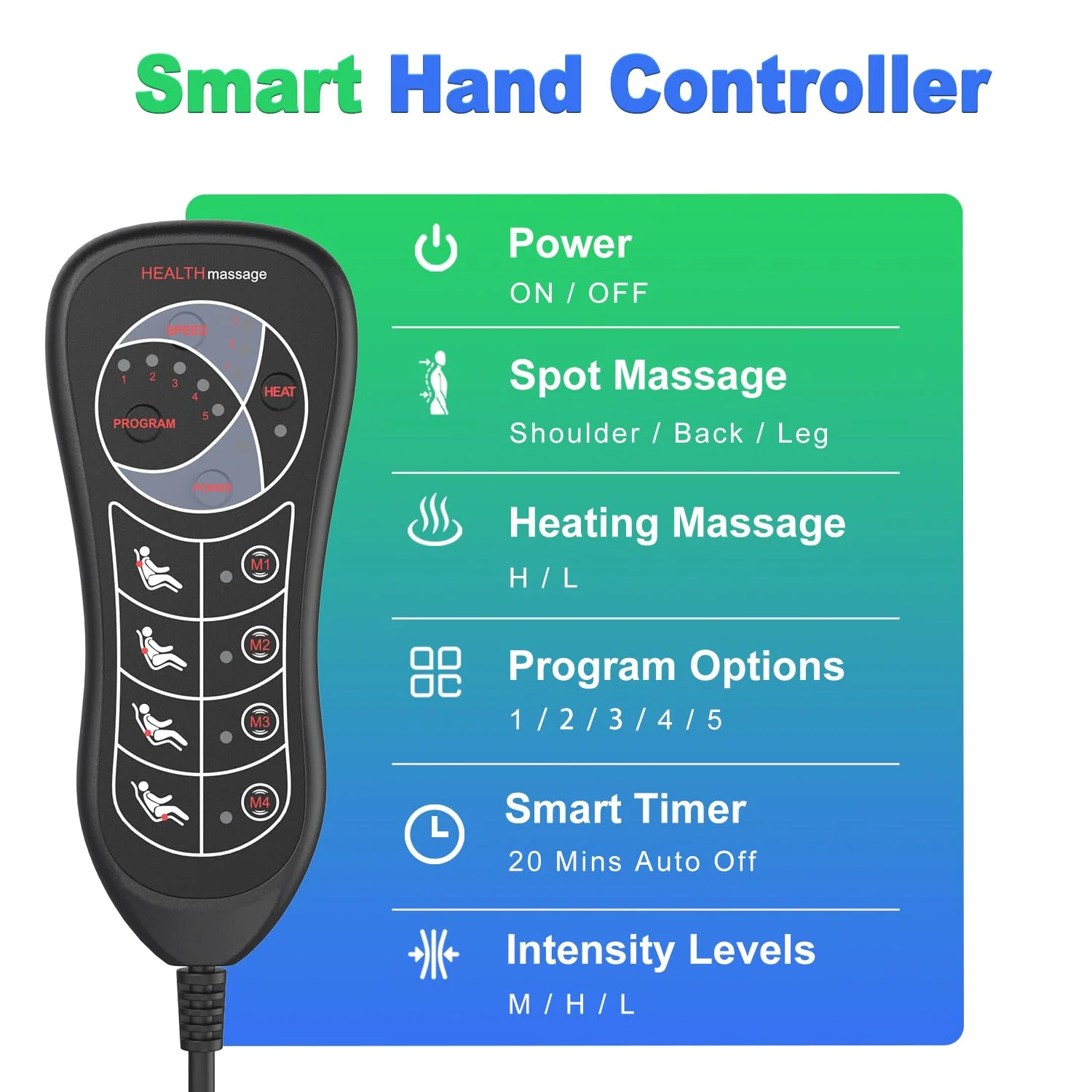 Full Body Massage Mat with Heat, Vibration Massage Mattress Pad with Lumbar Support Cushion, Foldable Massage Mat for Bed, Sofa & Floor, Relaxation & Comfort view 7