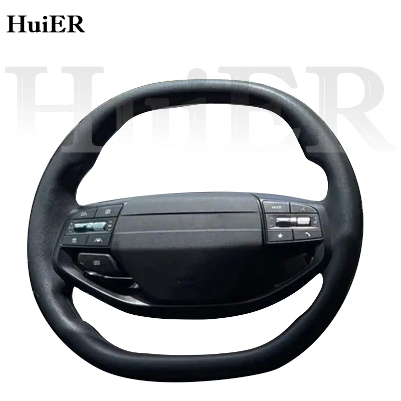

Новый кожаный чехол на руль DIY, сшитый вручную для Kia K4 2024 2025 2026, классический автомобильный интерьер, модифицированные аксессуары
