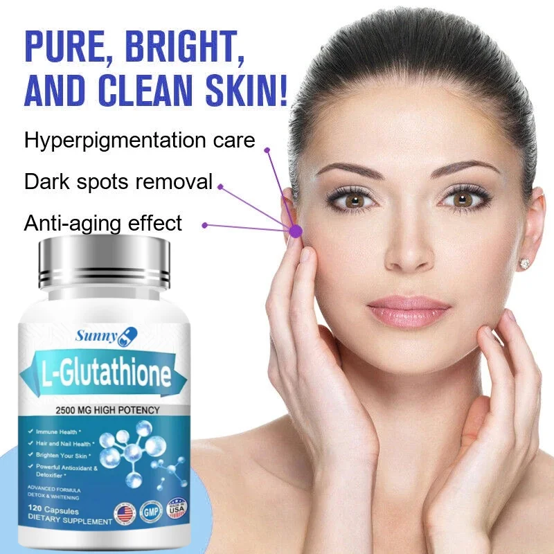 Liposomal Glutathione 2500mg Antioxidant for Clear Skin and Circulatory Health, Non-GMO, Gluten-Free