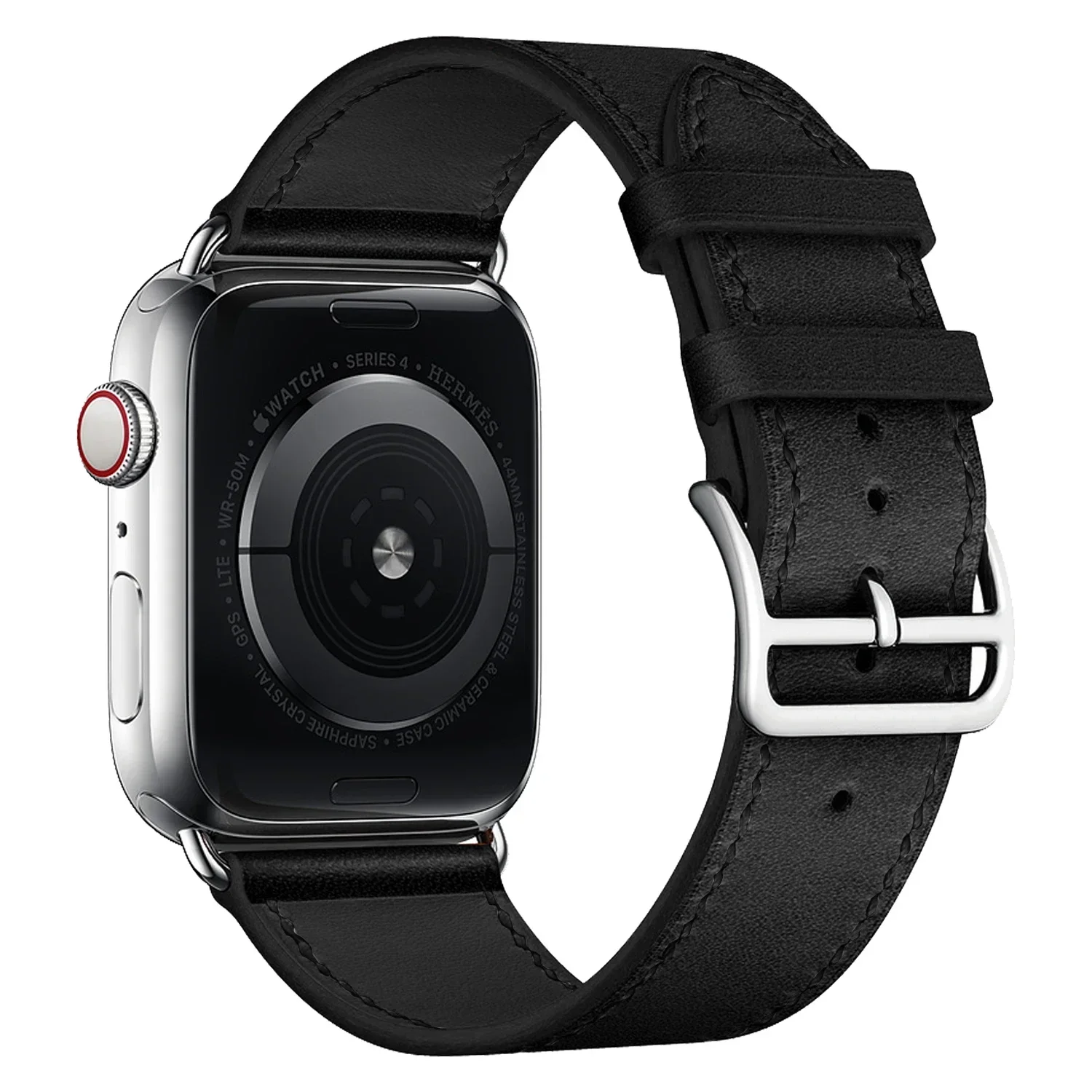 Premium Wristband For Apple Watch Leather Band 49mm 42mm 46mm 45/41mm 40/44mm correa iWatch Series Ultra 3 11 10 9 8 7 6 5 belt