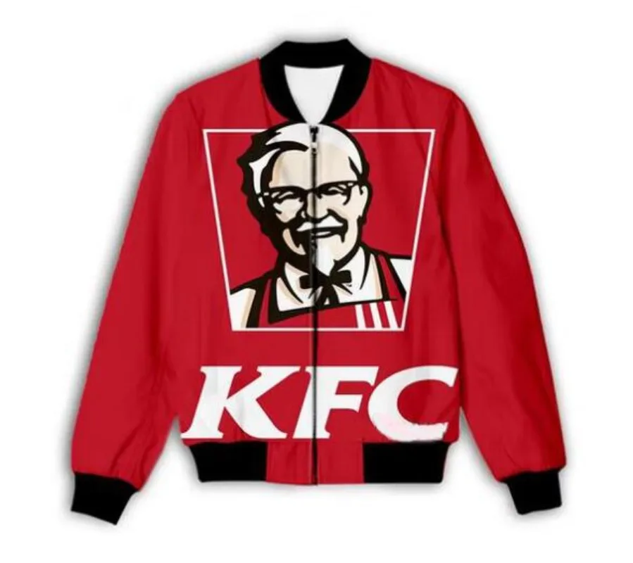 

New Men/Women KFC 3D Printed Jacket Fashion Streetwear Men Loose Sporting Jacket & Coat