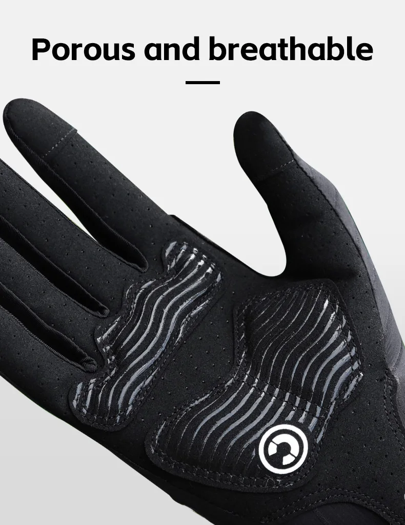 CXWXC Fahrradhandschuhe Vollfinger Fahrrad Sporthandschuhe Herren Damen Touchscreen Atmungsaktiv Fitnessstudio Motorrad Camping Wandern Fäustlinge – Detail 13