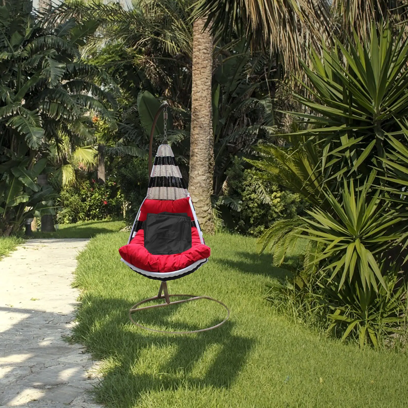 

1PC Egg Chair Waterproof Outdoor Patio Swing Seat Protector Garden Furniture Cover Balcony Porch Swing Cover Polyester Full