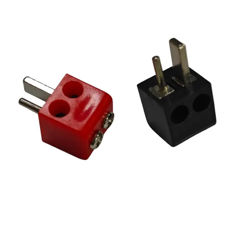 Hot 2/6Pcs Screw Terminal Block Connector 2Pin DIN Hi-Fi Speaker-Plug Connectors Red Black Electrical Equipment-Plug Connector