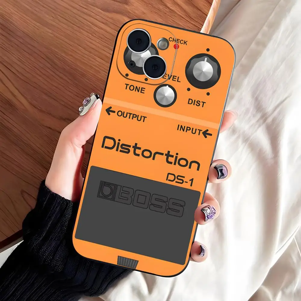 Retro Gitarrenpedal Handyhülle für iPhone 17 16 15 11 12 14 13 Pro Max Mini XS X XR 7 Plus 17E Stoßfeste Silikonhülle Fundas – Detail 2