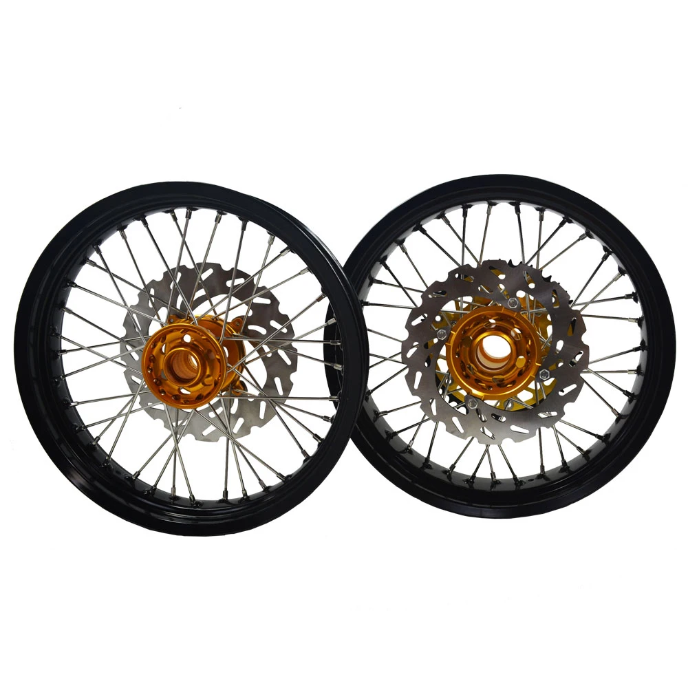 17-inch motorcycle front and rear wheel rim sets for motorcycle parts