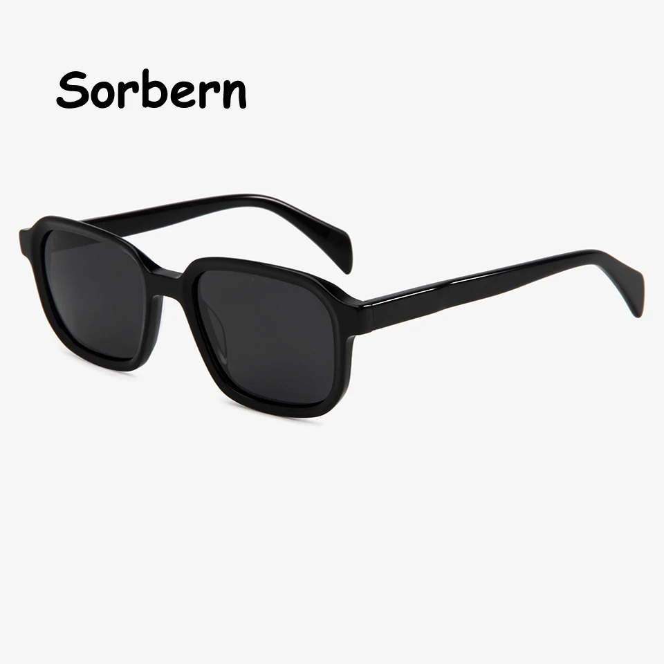 Trending Narrow Rectangular Sunglasses Polarized Men Womens Acetate Square Sun Glasses Small 90S Style Sunnies Shades UV400