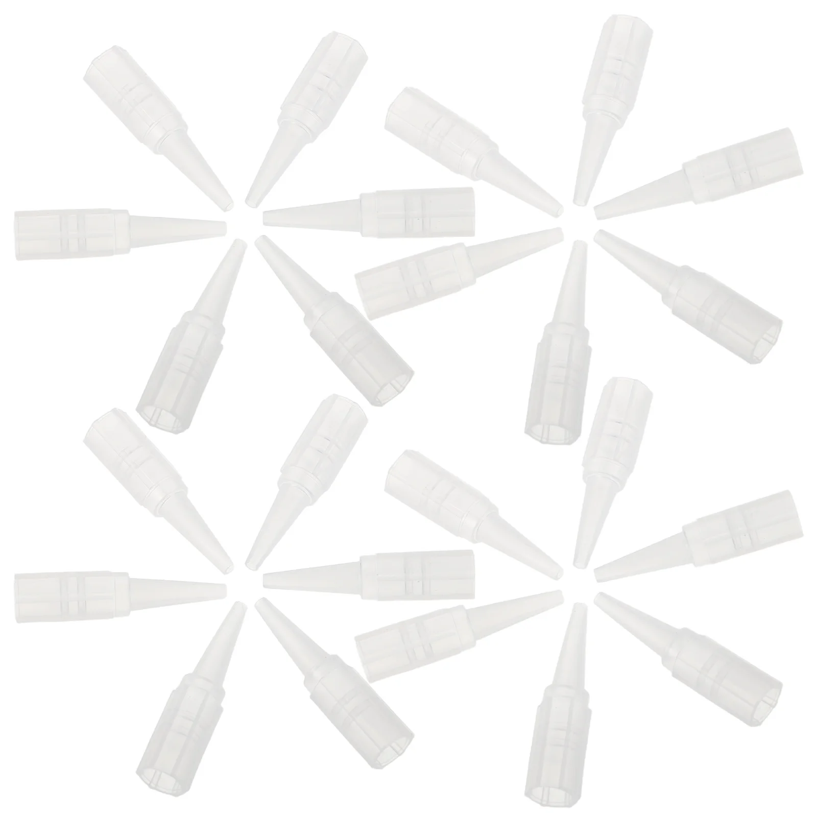 

500Pcs Clear Plastic Needle Covers Eyebrow Tattoo Machine Tips Replacement Cartridge Protectors Smooth Efficient Compatible with