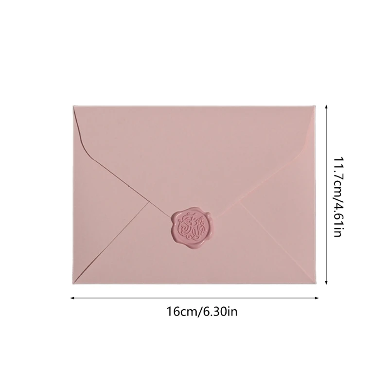20CB 5 Pcs Paper Envelopes Simple Paper Envelopes Fashion Envelopes Gift Envelopes for Invitation Greeting Card Wedding Party