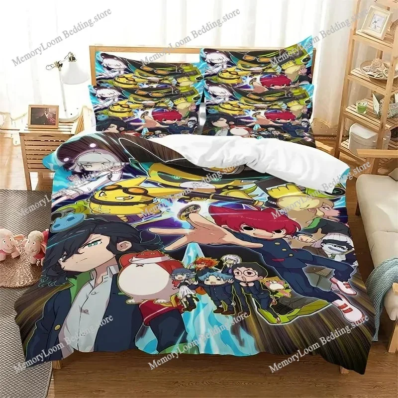 Anime Yo-Kai Watch 3D Printed Duvet Case Pillowcase Bedding Set Twin Full Queen King Size for Bedroom Decor Home Textileextile