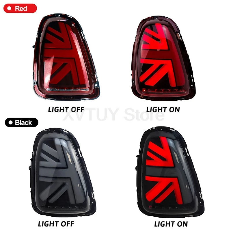 Luz trasera LED para coche para BMW Mini Cooper R56 R57 R58 R59 luces traseras 2007-2014 conjunto de lámpara trasera automática luces traseras intermitentes