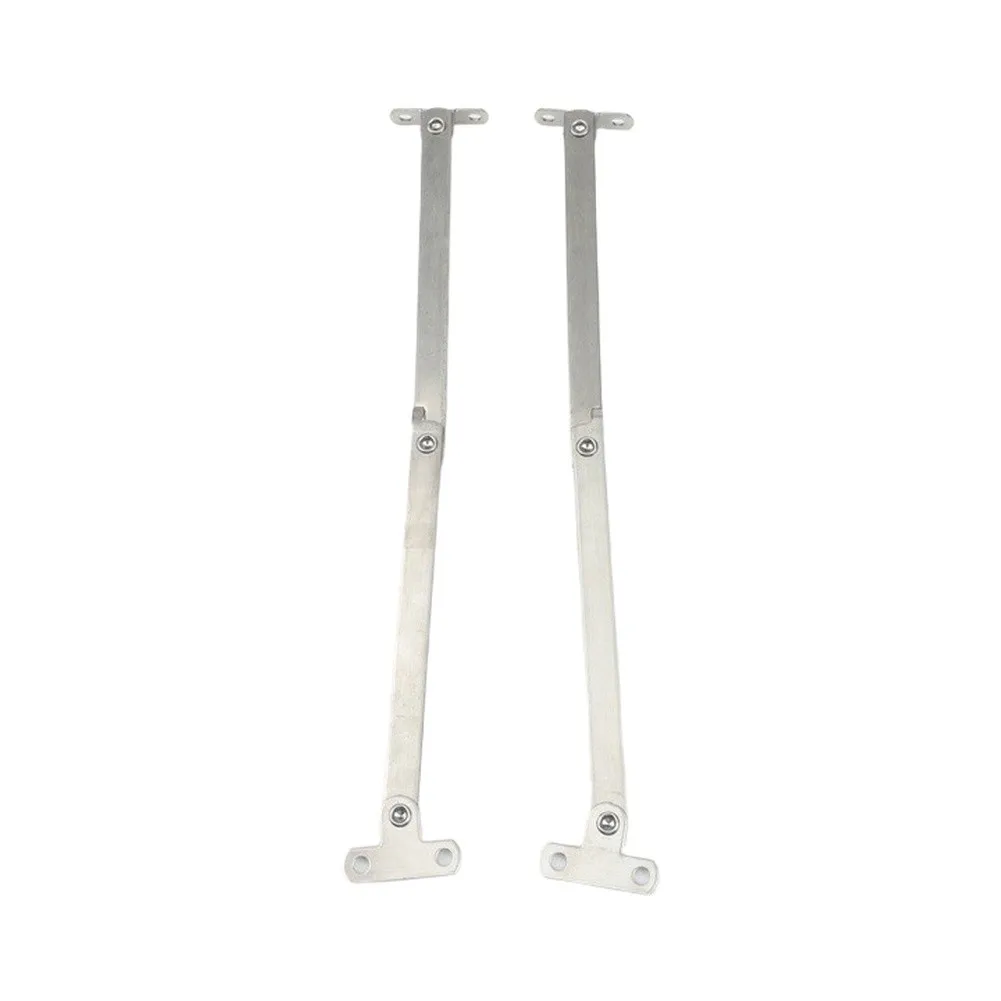 Brand New Door Stay Hinges Silver Stainless Steel Support for tatami Two-fold 2PCS Activity Rod Vertical Cabinet Door