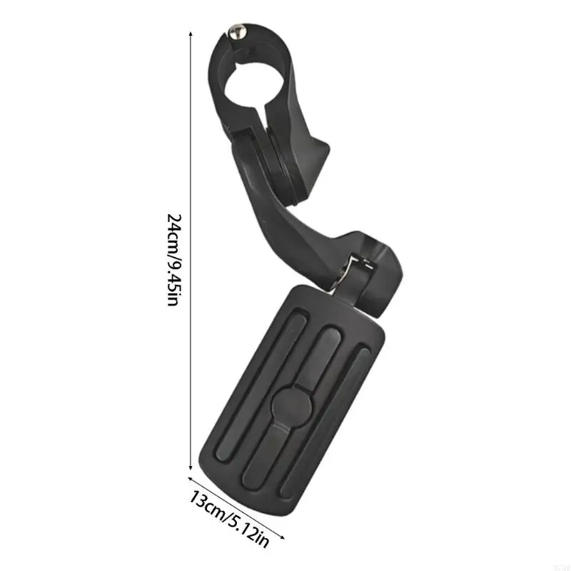 M76E Abgewinkelte Highway-Fußrasten für Motorräder, passend für 32-mm-Sturzbügel – Detail 6