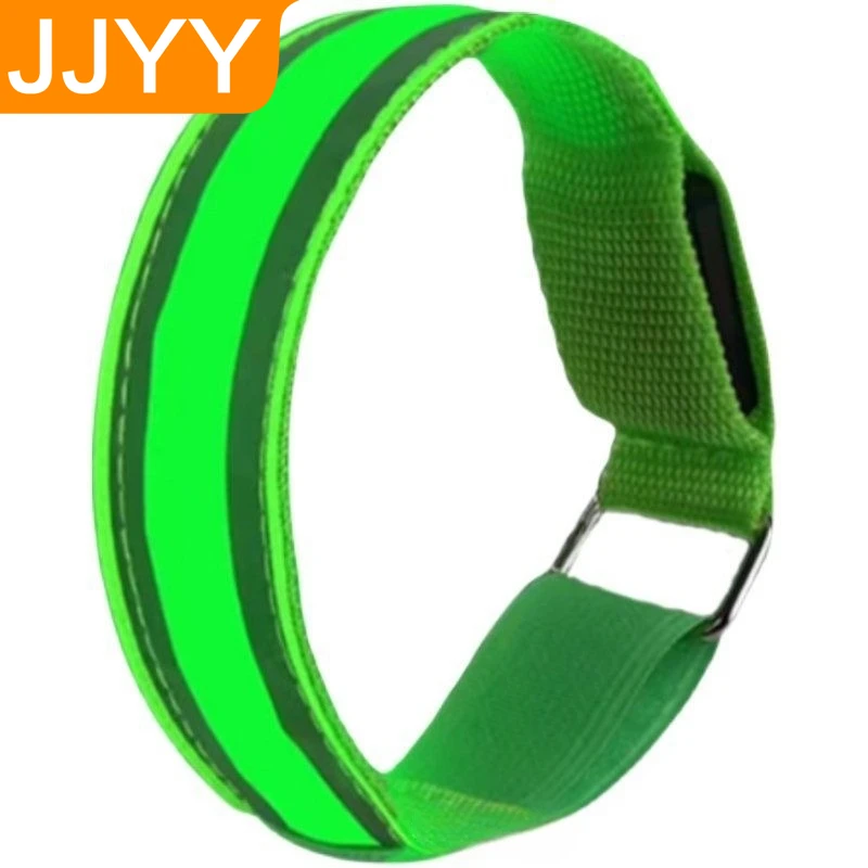 

USB перезаряжаемый светодиодный браслет для занятий спортом на открытом воздухе, бега, езды на велосипеде, безопасный браслет, защита для рук и ног, снаряжение