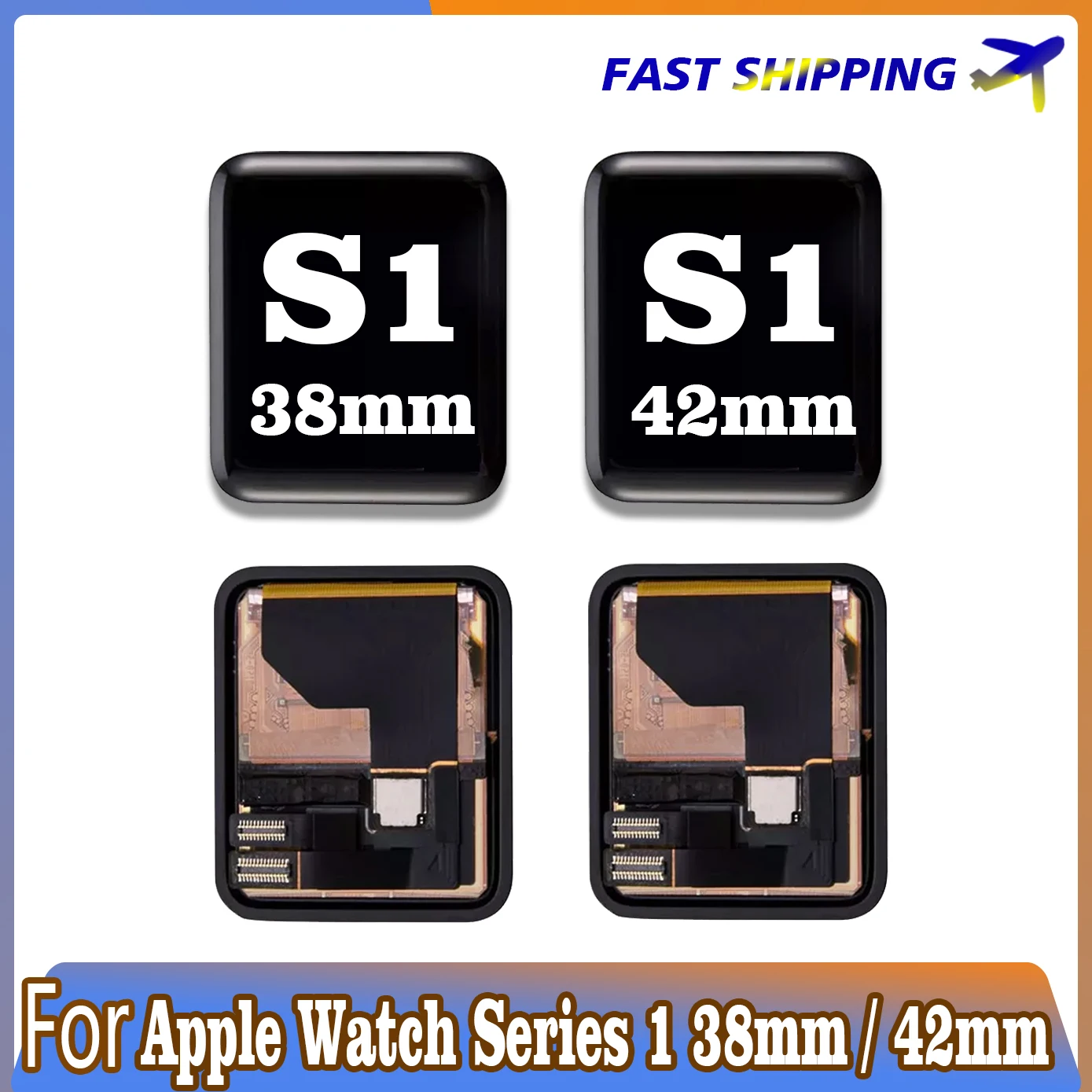 

AAA quality LCD for Apple Watch Series 1 38mm 42mm LCD A1554 Display Touch Screen For iwatch A1553 Replacement Digitizer