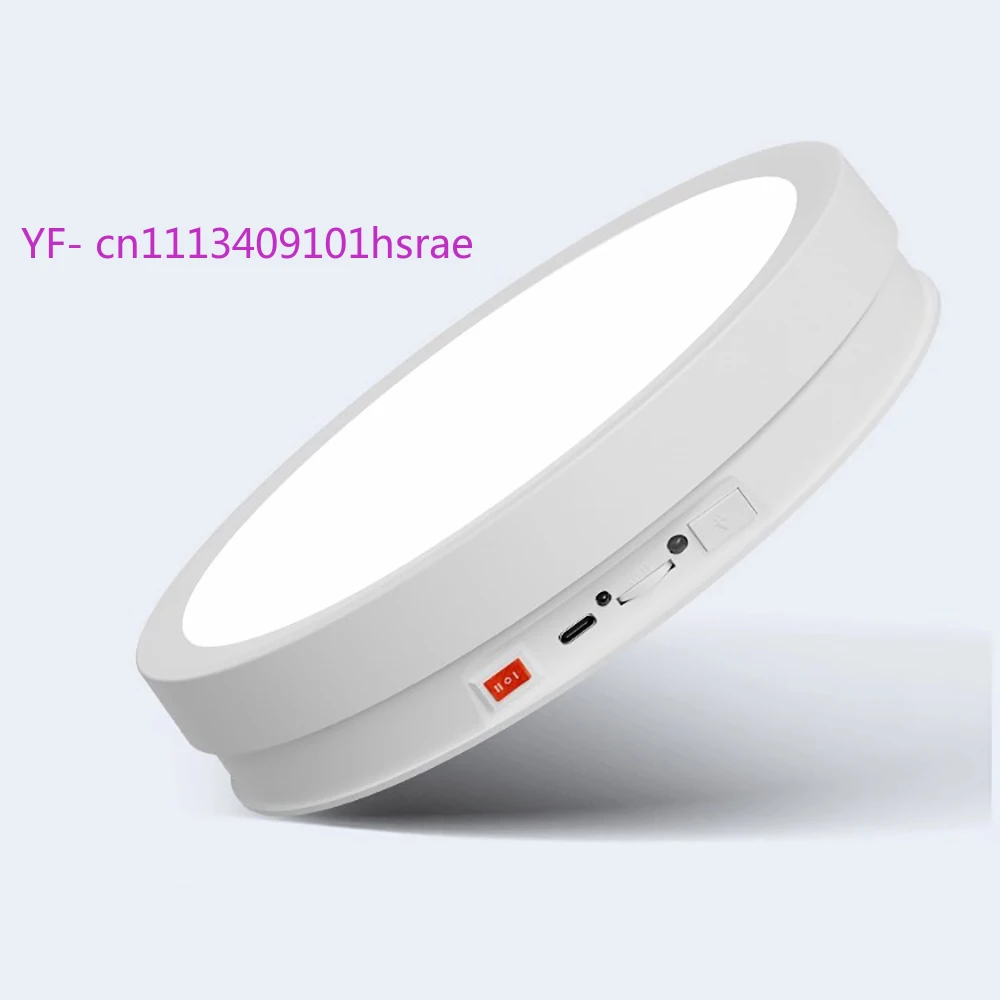 32CM LED Auto-Rotating Display Turntable Remote Control Product Shooting Platform