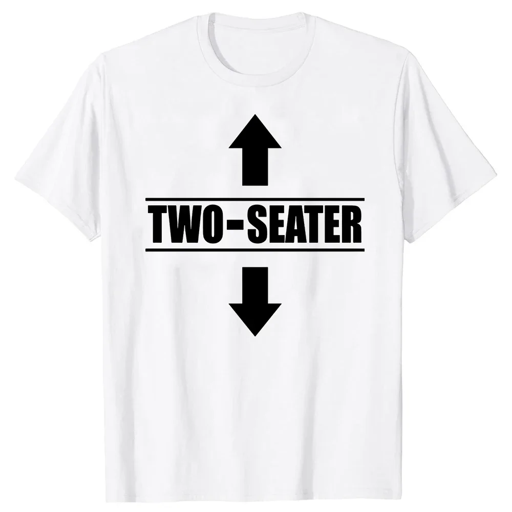 2026NEW Two Seater T Shirts Graphic Cotton Streetwear Short Sleeve 2 Seater Dad Adult Humor Gifts Summer Two-Seater T-shirt Y2K