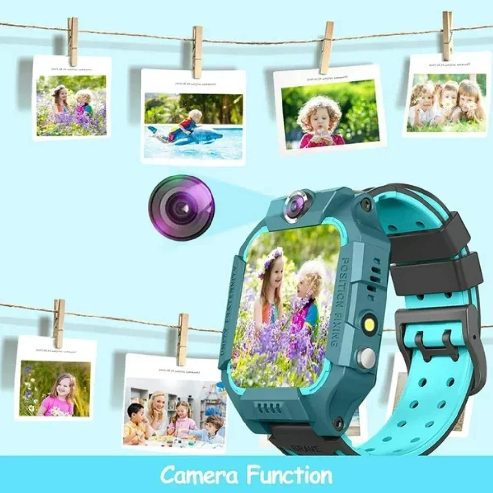 2024 Q19 Kids Smart Horloge Kids GPS WIFI 2G Sim-kaart LBS Tracker SOS Camera Kinderen Voice smartwatch Met Sim-kaart