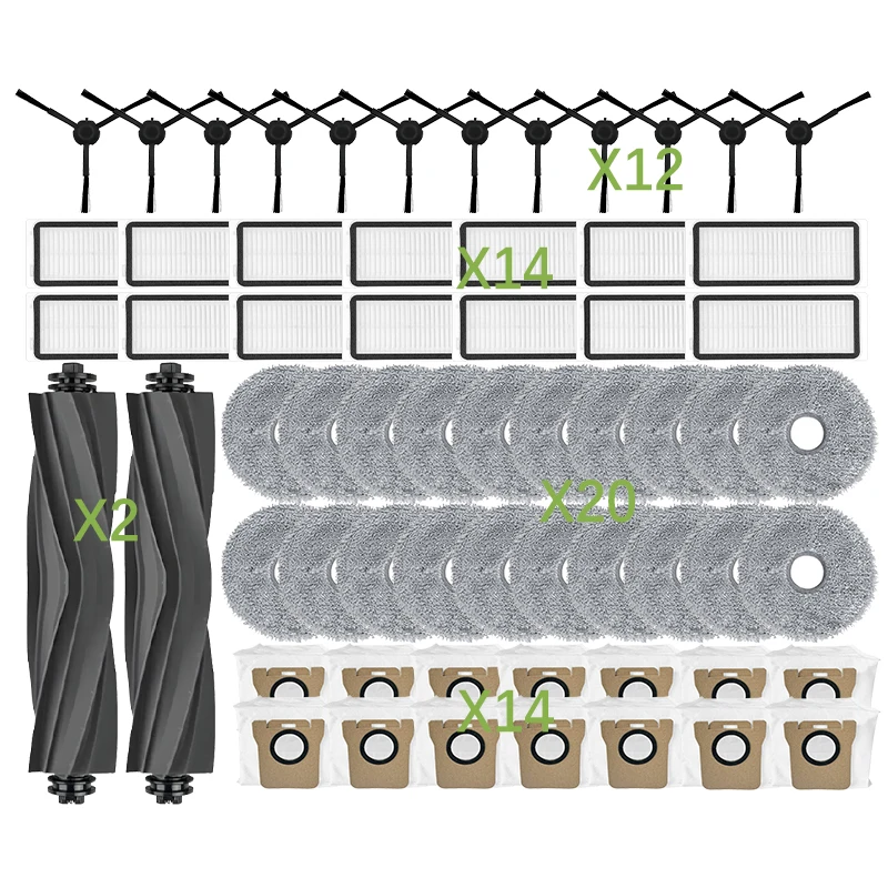Dreame L20 Ultra/L20 Ultra Complete RLX41CE / L30 Ultra Parts Wałek główny Szczotka boczna Filtr Hepa Mop Worek na kurz — 2