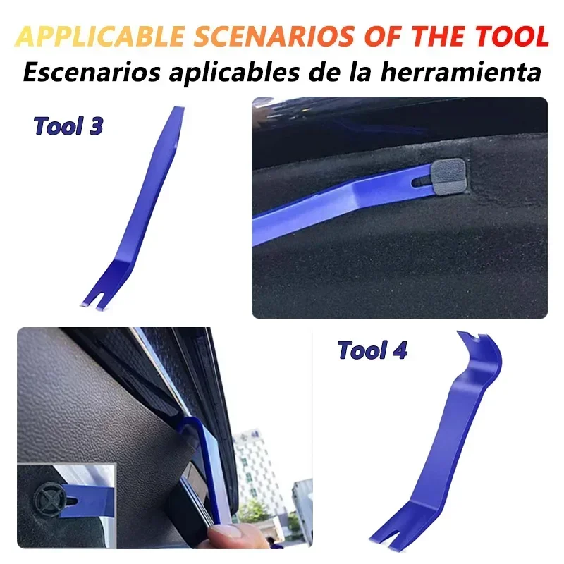 Car Door Panel Trim Removal Tool Kit Auto Dismantle Pry Set for Radio Dash Audio Plastic Pry Kit Panel Repairing Installer