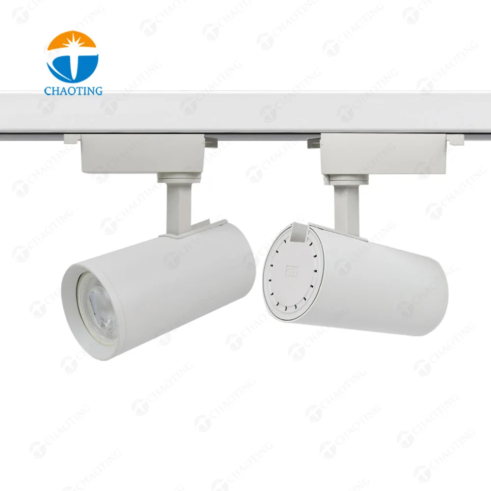 Commercial Adjustable Focus System Gu10 Spot Track Lights Fixture Housing Led Spotlight For Fashion Store Clothing Shop Lighting