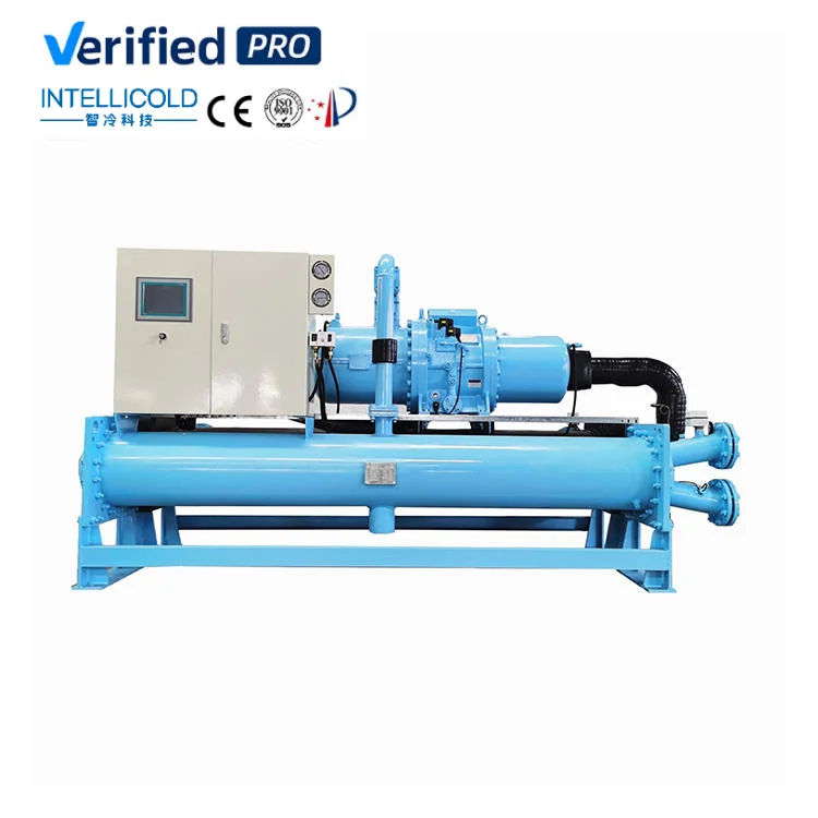 Industrial Water Cooled Screw Chiller Electronic Expansion Valve Precise Temperature Control Commercial HVAC Cooling System