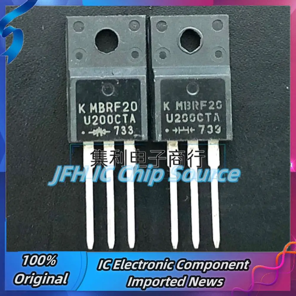 5PCS-10PCS MBRF20U200CTA  TO-220F  20A 200V  Best Quality Stock